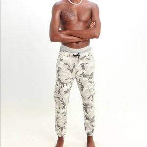 Grey and White Camo Joggers